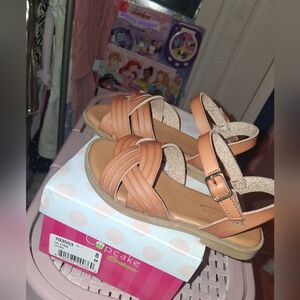 Cupcake Couture Tan Kids Sandals